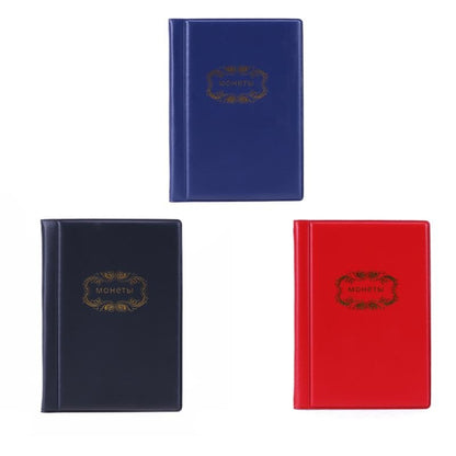 ปกรัสเซีย 2 ชิ้น 120 เหรียญอัลบั้มคอลเลกชันขนาดพกพา