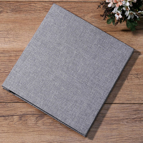 Simple Linen Self-กาวฟิล์มอัลบั้มRetroครอบครัวความจุขนาดใหญ่Handmadeของขวัญสร้างสรรค์