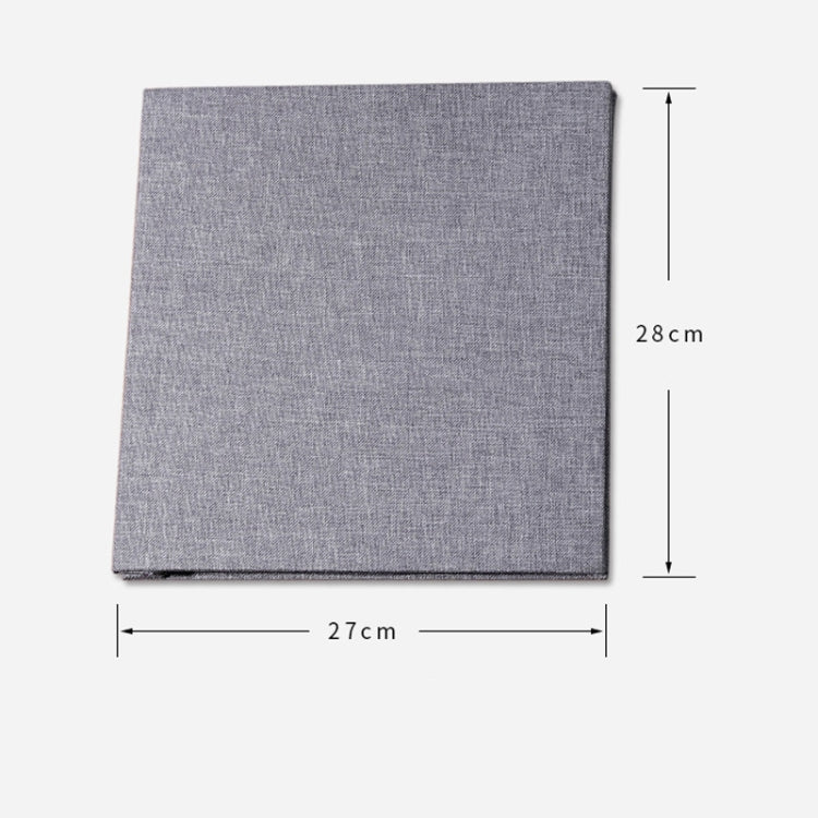 Simple Linen Self-กาวฟิล์มอัลบั้มRetroครอบครัวความจุขนาดใหญ่Handmadeของขวัญสร้างสรรค์