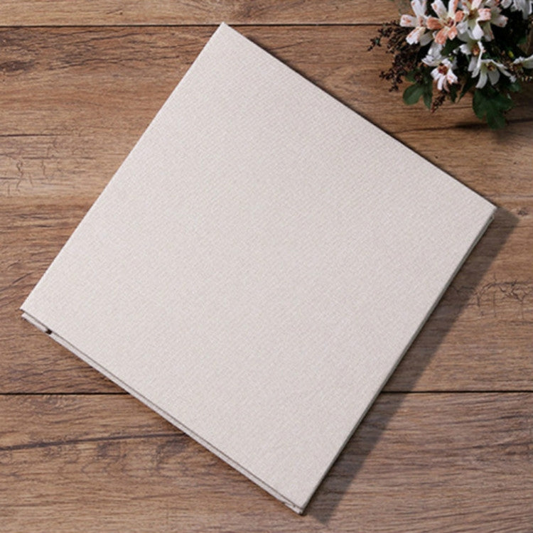 Simple Linen Self-กาวฟิล์มอัลบั้มRetroครอบครัวความจุขนาดใหญ่Handmadeของขวัญสร้างสรรค์