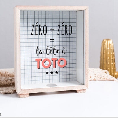สร้างสรรค์ไม้ศิลปะสด Piggy Bank ห้องนอนเดสก์ท็อปตกแต่งเครื่องประดับ Sundries กล่อง, Handle Wooden Storage Box - A, Handle Wooden Storage Box - B, Wooden Storage Box - A, Wooden Storage Box -B