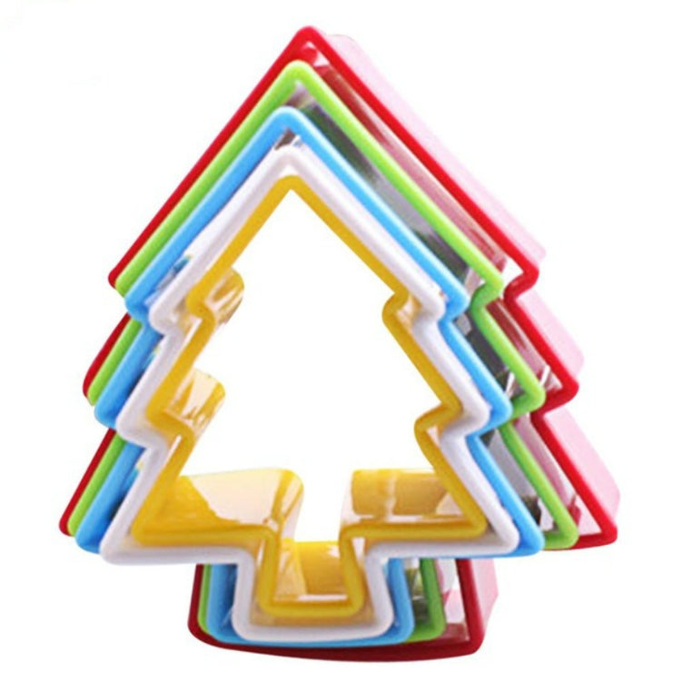5 ชิ้นคุกกี้พลาสติกแม่พิมพ์เค้กบิสกิตลูกสูบแบบฟอร์มเครื่องมืออบ DIY