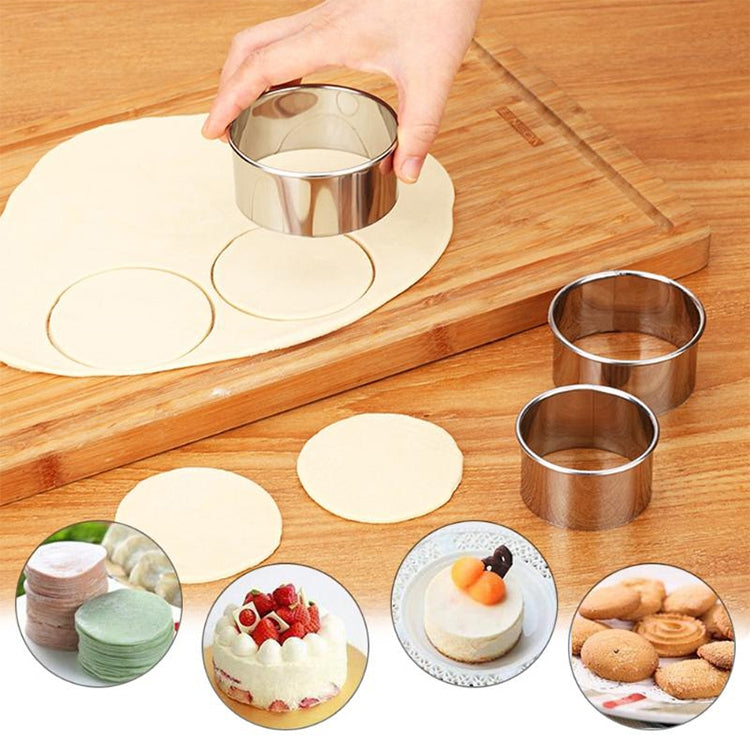 3 ชิ้น/เซ็ตสแตนเลสรอบเกี๊ยวห่อแม่พิมพ์ชุดเครื่องตัด Maker เครื่องมือ, Circular, Sawtooth