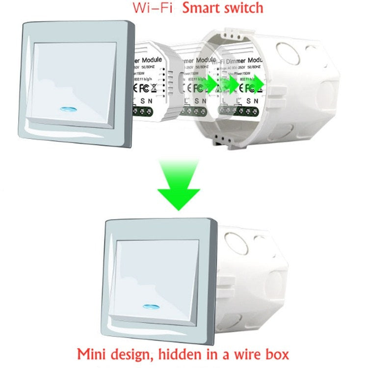 สวิตช์หรี่ไฟสวิตช์ Wifi อัจฉริยะและสวิตช์แบบดั้งเดิมสวิตช์ควบคุมคู่อัจฉริยะ