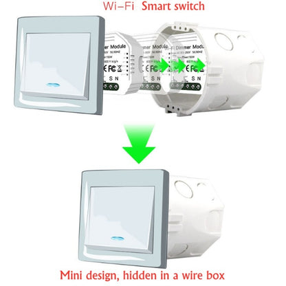 สวิตช์หรี่ไฟสวิตช์ Wifi อัจฉริยะและสวิตช์แบบดั้งเดิมสวิตช์ควบคุมคู่อัจฉริยะ