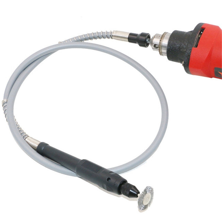 ไขควงไฟฟ้าเพลาแบบยืดหยุ่นมัลติฟังก์ชั่นแรงบิดไฟฟ้า เจาะ ก้านเชื่อมต่อเพลาแบบยืดหยุ่นพร้อม Chuck, 3.2mm Shaft Metal Yellow Aluminum Handle