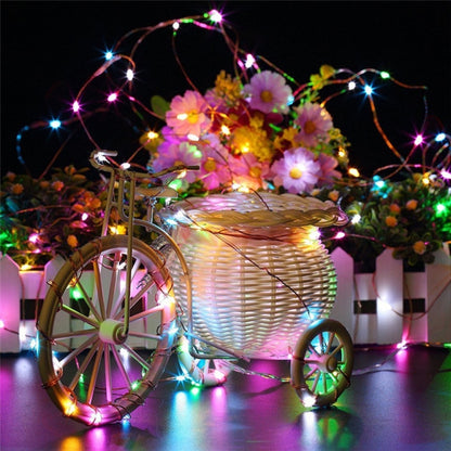 22m 200 LEDs พลังงานแสงอาทิตย์บ้านสวนทองแดงสายไฟ Fairy แสงกลางแจ้ง Christmas Party Decor Strip โคมไฟ 8 โหมด