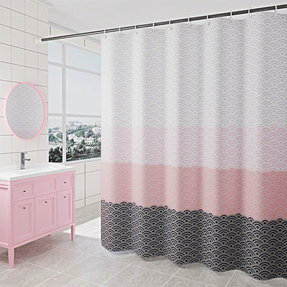 เรขาคณิตม่านอาบน้ำกันน้ำอาบน้ำม่านห้องน้ำ, With 200 x Height 200cm, With 100 x Height 200cm, With 120 x Height 200cm, With 150 x Height 200cm, With 220 x Height 200cm, With 260 x Height 200cm, With 280 x Height 200cm, With 300 x Height 200cm           ...