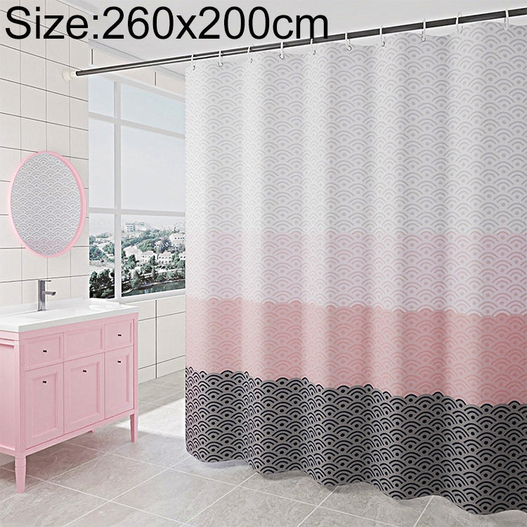 เรขาคณิตม่านอาบน้ำกันน้ำอาบน้ำม่านห้องน้ำ, With 200 x Height 200cm, With 100 x Height 200cm, With 120 x Height 200cm, With 150 x Height 200cm, With 220 x Height 200cm, With 260 x Height 200cm, With 280 x Height 200cm, With 300 x Height 200cm           ...