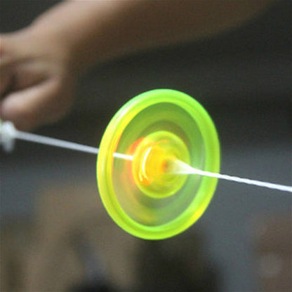 10 ชิ้นแฟลชดึงสายล้อร้อน Light Flywheel ดึงนกหวีดสร้างสรรค์ของเล่นเด็ก, 10 PCS Light Flywheel