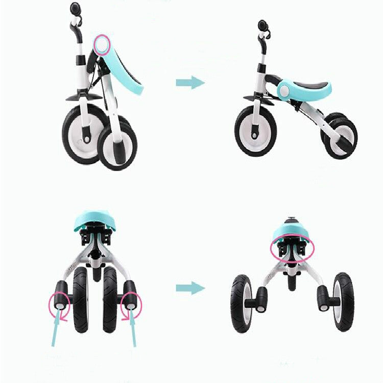 ขี่ของเล่นรถสามล้อเด็กเด็กจักรยานพับสกู๊ตเตอร์เด็ก, Baby Tricycle