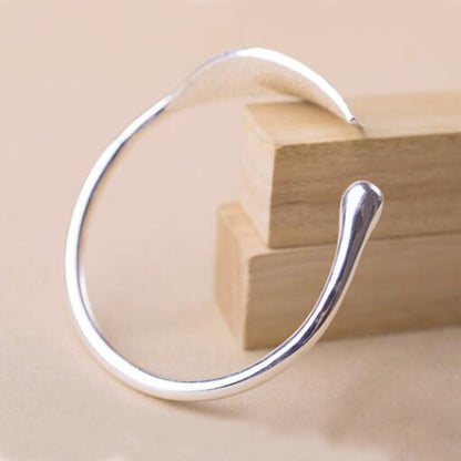 Leaf Cuff เปิดกำไลข้อมือผู้หญิงเครื่องประดับเงินวินเทจสร้อยข้อมือหรูหรา