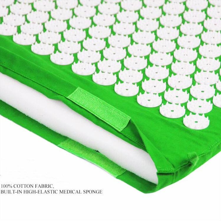 TPE + ฟองน้ำฝังเข็ม Acupoint บรรเทาอาการปวดฝังเข็มนวด Pad เสื่อโยคะ + ชุดหมอน