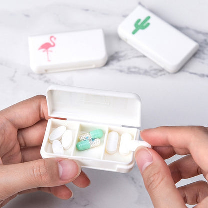 2 ชิ้นแบบพกพา Mini Pill กรณีกล่องยา 3 กริด Travel Home Medical Drugs คอนเทนเนอร์ผู้ถือกรณีกล่อง