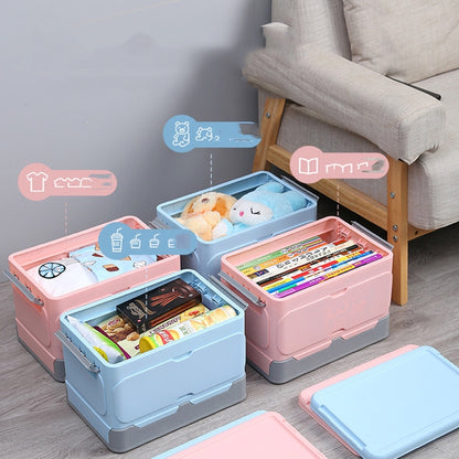หนังสือนักเรียนเรียงลำดับสิ่งประดิษฐ์พลาสติกพับกล่องเก็บรถ, L, XL