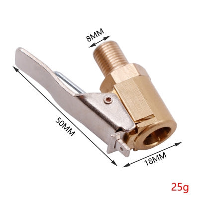 ยางรถยนต์ล้อยางอากาศเชย Inflator ปั๊มวาล์วคลิปหนีบ Connector, Inflator Pump Connector