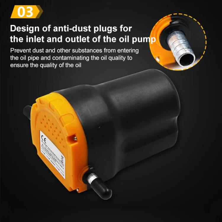 12V 60W น้ำมัน/น้ำมันดิบ Fluid Sump Extractor Scavenge Exchange Transfer Pump Suction Transfer Pump + หลอดสำหรับรถยนต์เรือ Mot, 12V