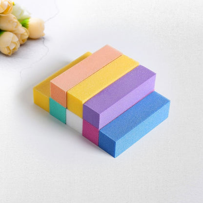 10 ชิ้นบล็อกเต้าหู้สีขาวยาทาเล็บสี่สี่เหลี่ยมผ้าฝ้ายทำเล็บทรายบล็อกยืดหยุ่นสูง
