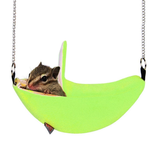 W4032 เตียงแกว่งแขวน Banana Type Bed Small Nest Moon Bed สำหรับสัตว์เล็ก