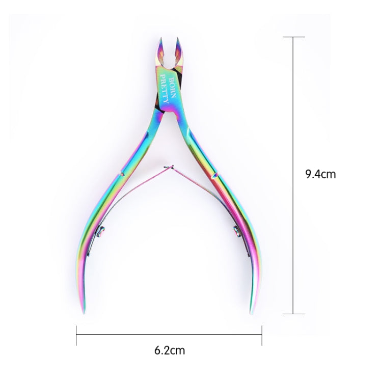 3 PCS เล็บ Cuticle Nipper Cutter Rainbow Clipper Scissor Dead Skin Remover ตัดเล็บเครื่องมือเล็บ