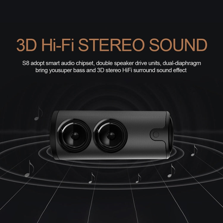 ZEALOT S8 3D สเตอริโอบลูทูธลำโพงไร้สายคอลัมน์ซับวูฟเฟอร์แบบพกพา Touch Control AUX การเล่นการ์ด TF แฮนด์ฟรีพร้อมไมโครโฟน