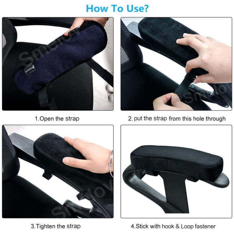 2 PCS เก้าอี้พนักพิงสำหรับ Office เก้าอี้นุ่มหมอนข้อศอก Pads Protector แขนยาวข้อศอกข้อศอกแพทช์ REST เบาะ
