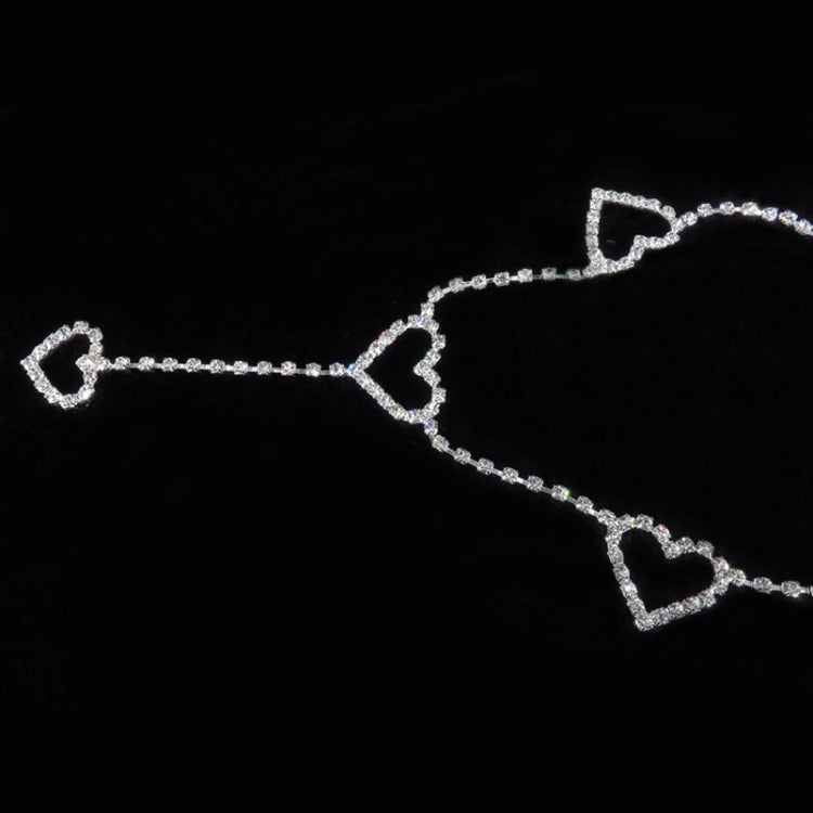 เข็มขัดเอวหัวใจวินเทจเซ็กซี่ Rhinestone ความยาว: 120 ซม