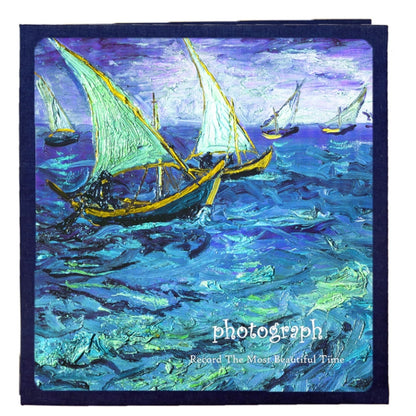 Retro Art DIY อัลบั้มภาพทำมืออัลบั้มฟิล์มกาวในตัว, 16 inch Blossom, 16 inch Bouquet, 16 inch Landscape, 16 inch Starry Night, 16 inch Ride The Wind And Waves, 16 inch Back To Nature, 16 inch Sunflower, 16 inch Starry Sky, 16 inch Apricot Blossom       ...
