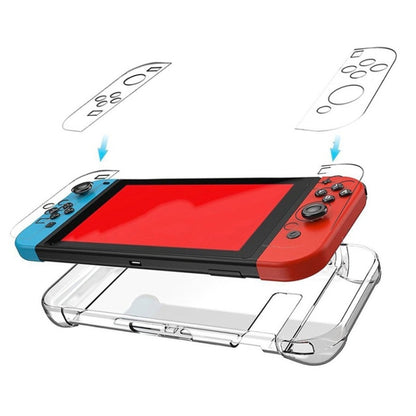 Hard PC สำหรับ Nintend SWITCH NS กรณีคริสตัลที่ถอดออกได้พลาสติกคอนโซล Controller อุปกรณ์เสริม
