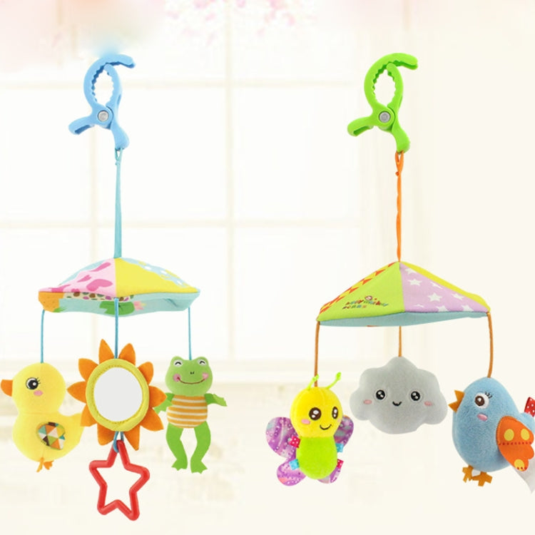 ของเล่นเด็กการ์ตูนสัตว์น่ารักรถเข็นเด็กร่มชูชีพจี้