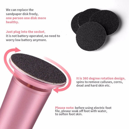 เท้าไฟฟ้าความเร็วปรับกระดาษทรายแผ่นแคลลัส Remover Pedicure Fast ลบฟุต Hard Cracked แห้ง Dead Skin เครื่องมือ, US plug, EU plug, UK plug