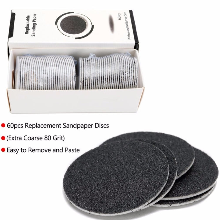 เท้าไฟฟ้าความเร็วปรับกระดาษทรายแผ่นแคลลัส Remover Pedicure Fast ลบฟุต Hard Cracked แห้ง Dead Skin เครื่องมือ, US plug, EU plug, UK plug