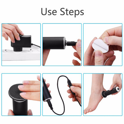 เท้าไฟฟ้าความเร็วปรับกระดาษทรายแผ่นแคลลัส Remover Pedicure Fast ลบฟุต Hard Cracked แห้ง Dead Skin เครื่องมือ, US plug, EU plug, UK plug