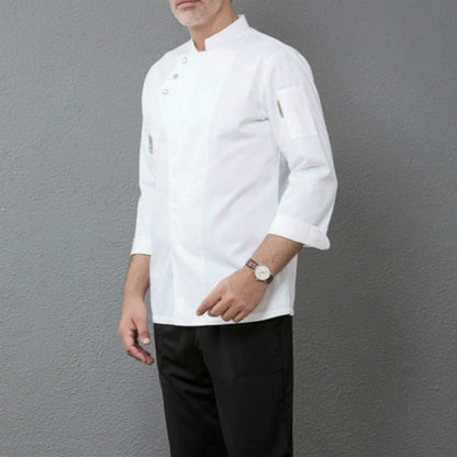 ผู้ชายและผู้หญิงโรงอาหารโรงแรมเค้ก Baker ห้องครัวเสื้อผ้าทำงานแขนยาว, S, M, L, XL, XXL, XXXL, 4XL