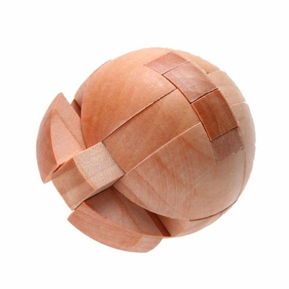 ของเล่นไม้เพื่อการศึกษาสำหรับผู้ใหญ่ของเล่นตัวต่อล็อครูปลูกบอล