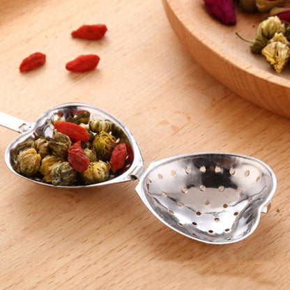 2 PCS สแตนเลสสตีลรูปหัวใจที่กรองชา Infuser ช้อนกรอง, Heart Shape Tea Infuser
