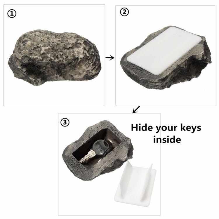 Creative Stone Insurance กล่องเก็บกุญแจ Home Key Anti-lost Hidden Collection Key, Stone Insurance Key Storage Box