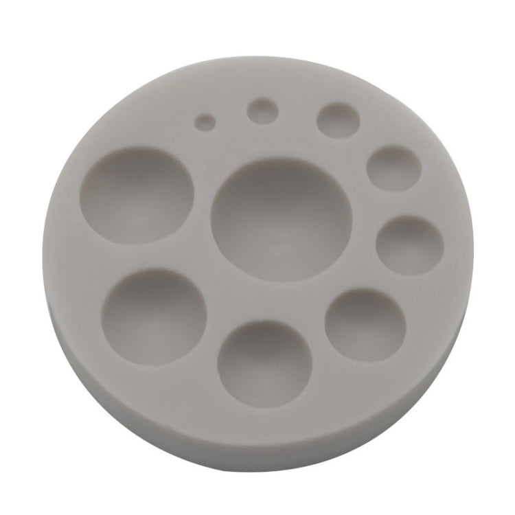 แม่พิมพ์เค้กซิลิโคนทรงกลม DIY ตกแต่งเบเกอรี่เครื่องมือช็อคโกแลต, Round Silicone(Grey), Round Silicone(Pink)