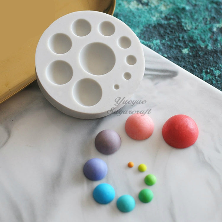 แม่พิมพ์เค้กซิลิโคนทรงกลม DIY ตกแต่งเบเกอรี่เครื่องมือช็อคโกแลต, Round Silicone(Grey), Round Silicone(Pink)