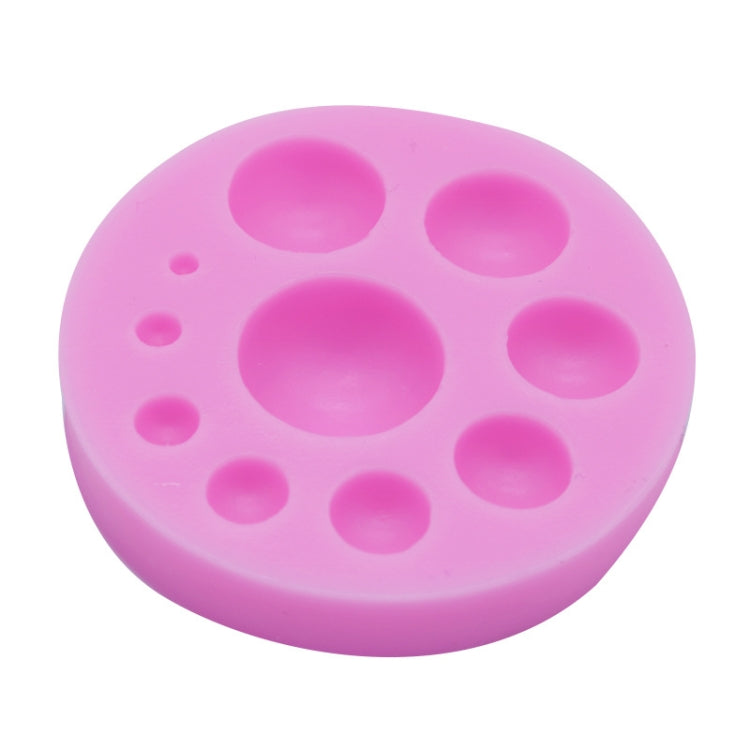 แม่พิมพ์เค้กซิลิโคนทรงกลม DIY ตกแต่งเบเกอรี่เครื่องมือช็อคโกแลต, Round Silicone(Grey), Round Silicone(Pink)