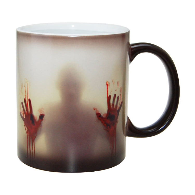 The Walking Dead Mug เปลี่ยนสีแก้วกาแฟเซรามิกที่ไวต่อความร้อน, 301-400ml