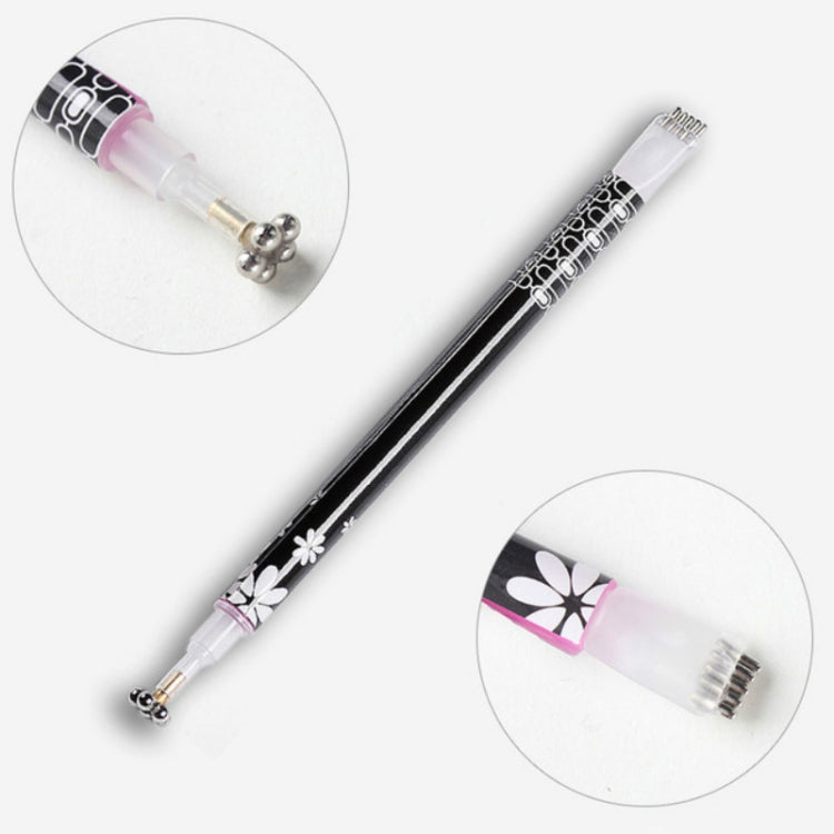 3 PCS Cat Eye Gel แม่เหล็กปากกาคู่หัวปากกาแม่เหล็กพลัมแบรนด์ดอกไม้ปากกาแม่เหล็กเล็บ Cat Eye Magnet ใหม่เครื่องมือ