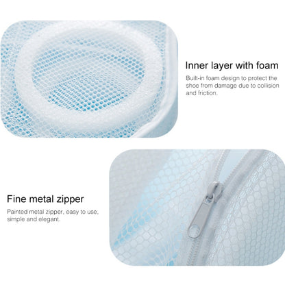 3 PCS Nylon ถุงซักล้างรองเท้า Trainer Sports Sneaker Tennis Boots Washing Bag, Mesh Washing Bag