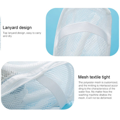 3 PCS Nylon ถุงซักล้างรองเท้า Trainer Sports Sneaker Tennis Boots Washing Bag, Mesh Washing Bag