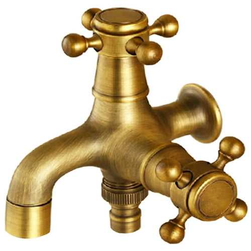 ก๊อกเครื่องซักผ้าโบราณทองแดงหนึ่งจุดสองคู่ก๊อกน้ำเย็นเดี่ยว 4 จุด, Antique Washing Faucet