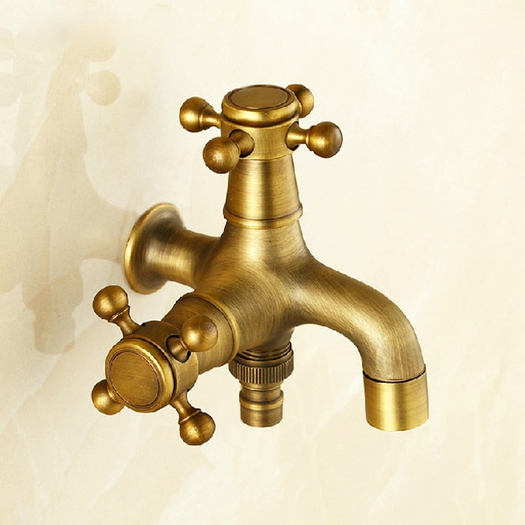 ก๊อกเครื่องซักผ้าโบราณทองแดงหนึ่งจุดสองคู่ก๊อกน้ำเย็นเดี่ยว 4 จุด, Antique Washing Faucet