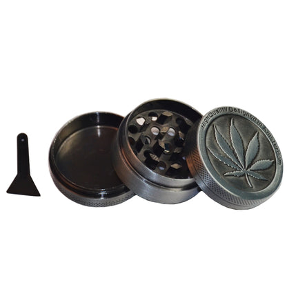 2 PCS เครื่องบดวัชพืชโลหะสแตนเลส Maple leaf ประเภทสมุนไพรเครื่องบดยาสูบ, 30MM 3 laryers, 40MM 4 laryers, 50MM 4 laryers