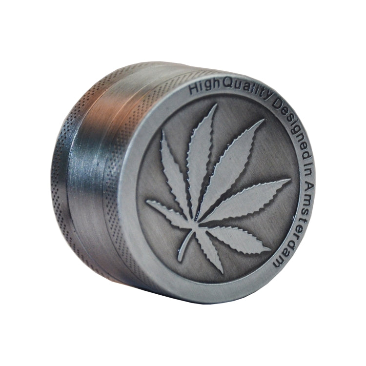 2 PCS เครื่องบดวัชพืชโลหะสแตนเลส Maple leaf ประเภทสมุนไพรเครื่องบดยาสูบ, 30MM 3 laryers, 40MM 4 laryers, 50MM 4 laryers