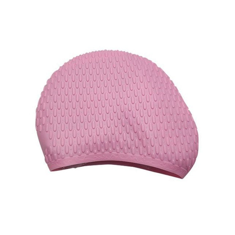 หมวกว่ายน้ำซิลิโคนกันลื่นความยืดหยุ่นสูงที่มีอนุภาคหนา, Particles Swimming Cap(White), Particles Swimming Cap(Black), Particles Swimming Cap(Pink), Particles Swimming Cap(Purple)