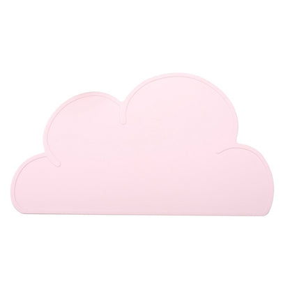 เด็ก Cloud ซิลิโคน Placemat กันน้ำป้องกันสิ่งแวดล้อมนักเรียนตาราง Mat, White, Black, Yellow, Blue, Green, Light Pink, Dark Gray, Light Blue, Light Green, Light Gray, Dark  Pink